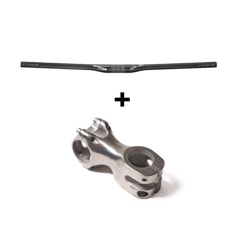 FSA SL-K MTB Flat Bar + Potence titane 3D LÉON