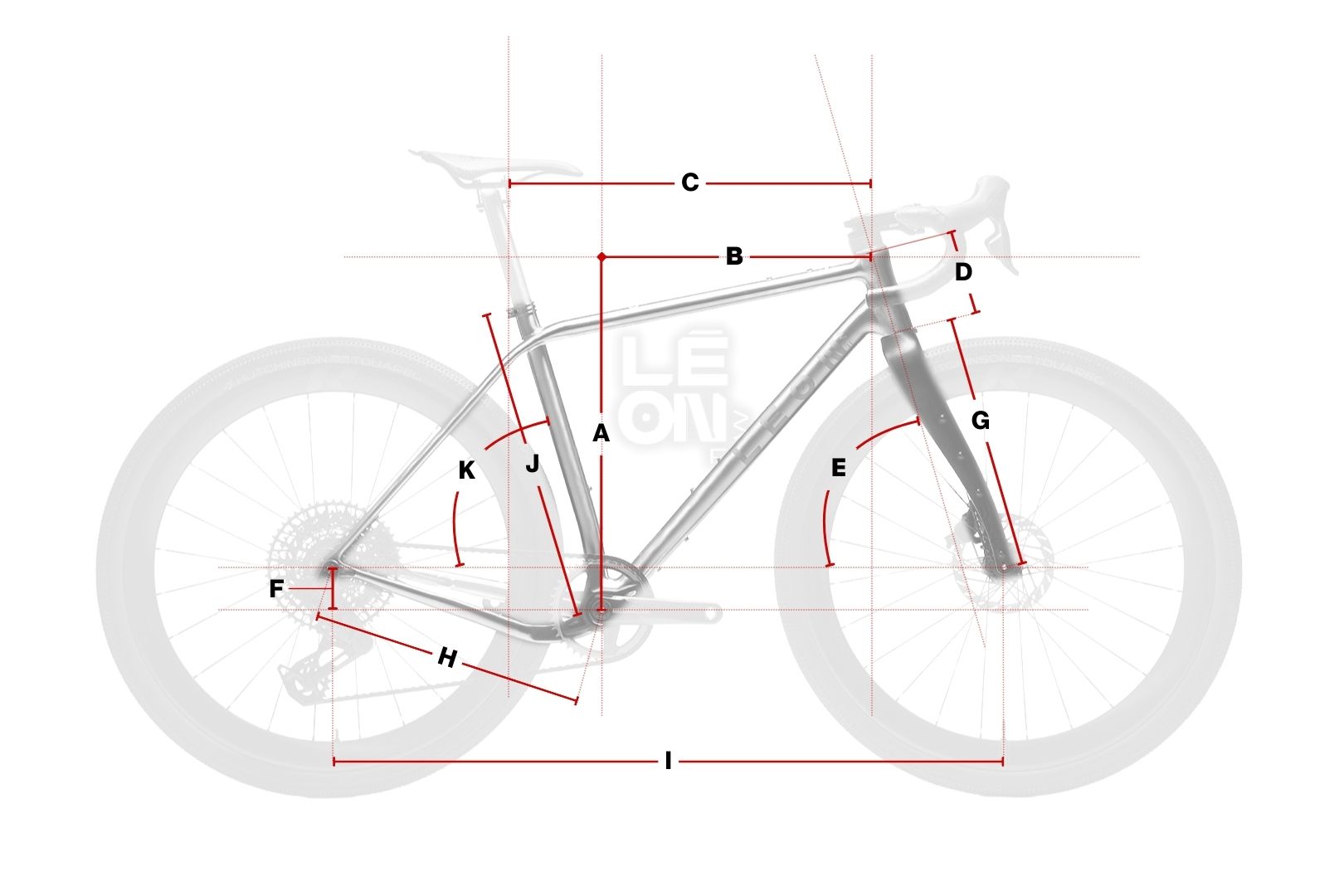 Illustration géométrie du vélo
